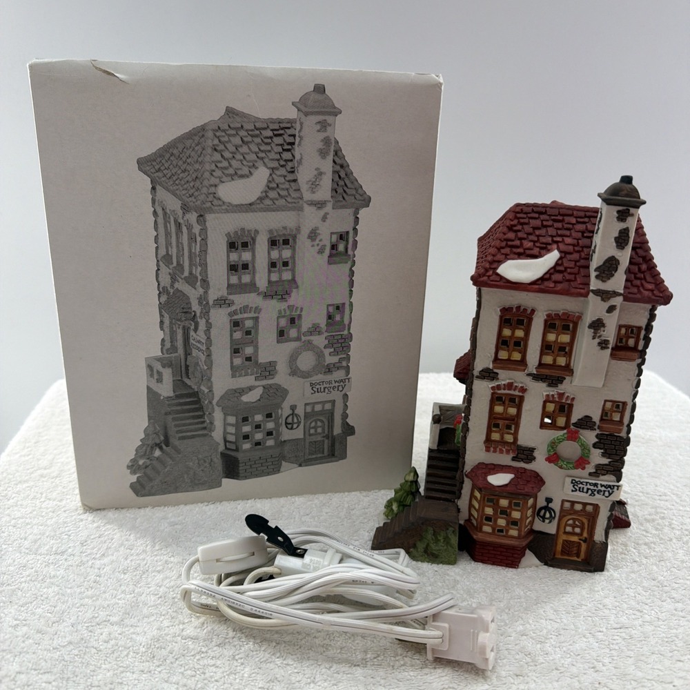 Dept 56 Dickens Village C H Watt Physician 5568-9 1990 The Heritage Collection